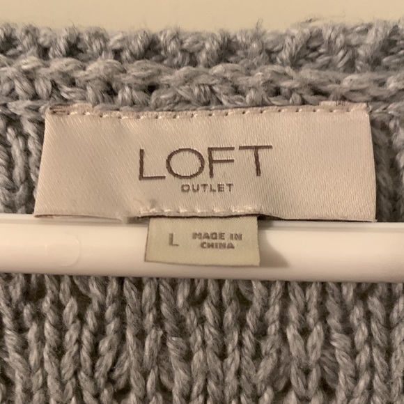 Women’s Large Mixed Media Sweater - Loft Outlet - Picture 4 of 4